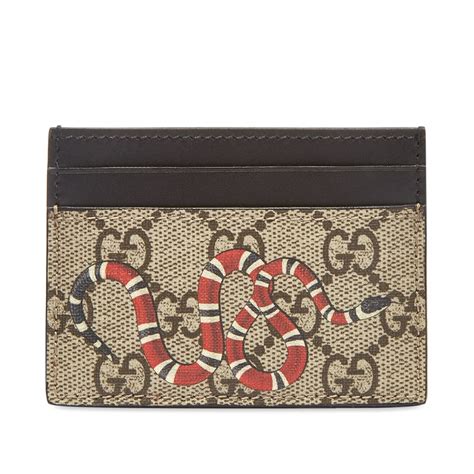 gucci card holder with snake|Gucci snake coin wallet.